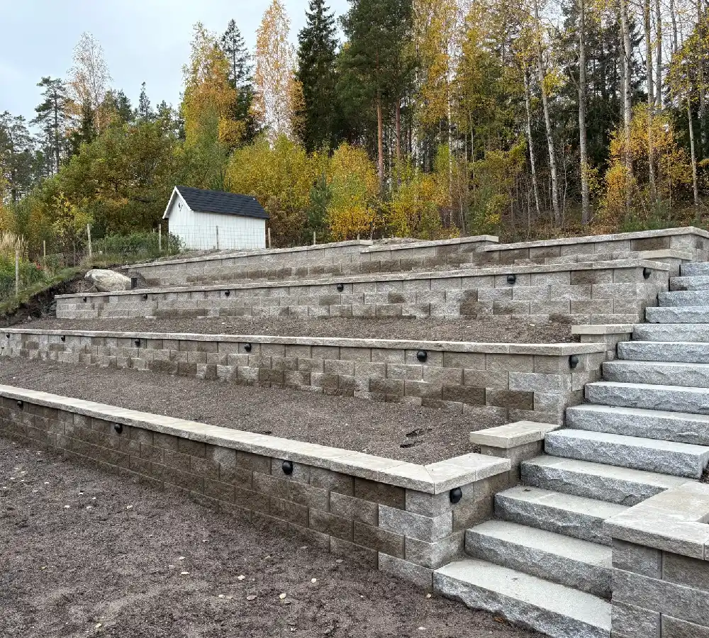 tomtplanering täby höjdskillnader