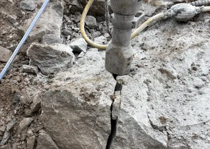 Bergspräckning i Täby