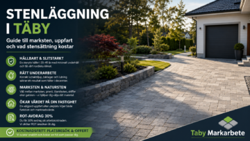 Stenläggning i Täby